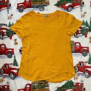 Charlotte Russe Yellow Short Sleeve‎ T-Shirt {Size Small}